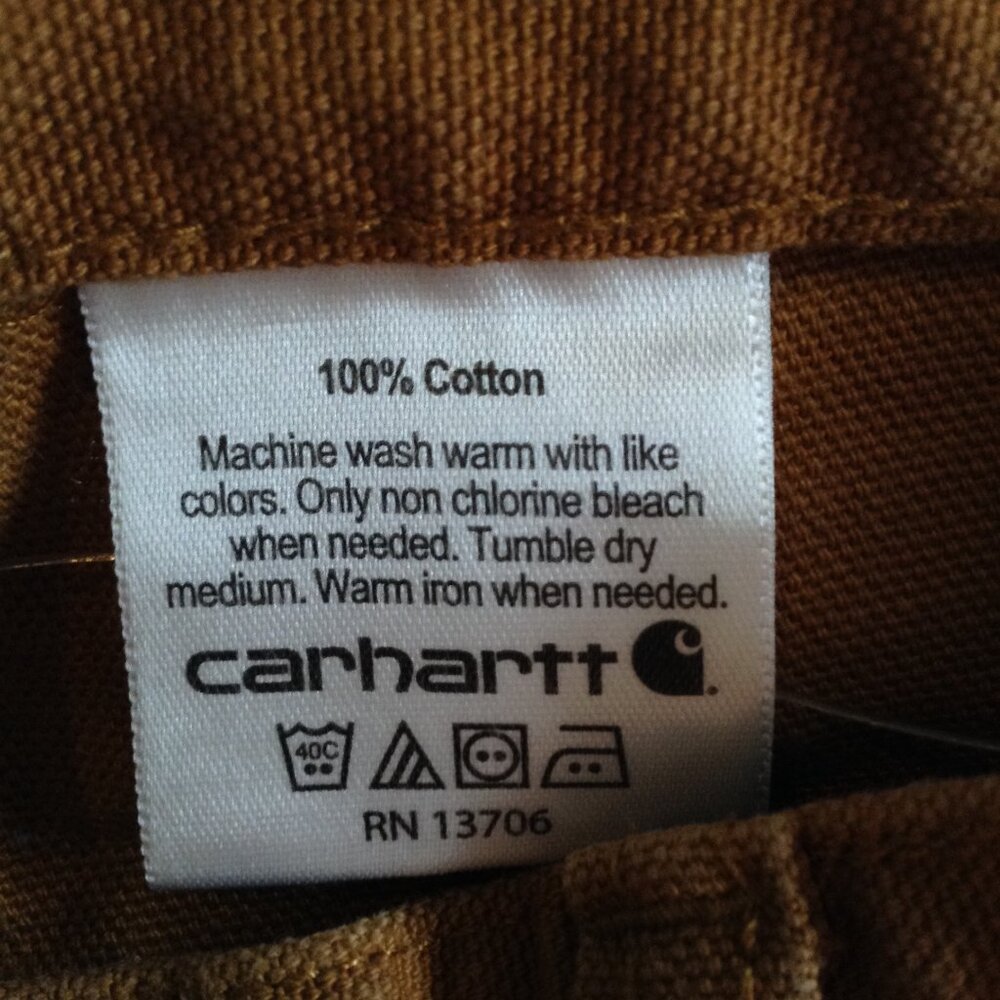 Carhartt Carpenter Jeans Boys "7", Heavy Duty Cotton Canvas, Rugged, Boyswear - Picture 5 of 6